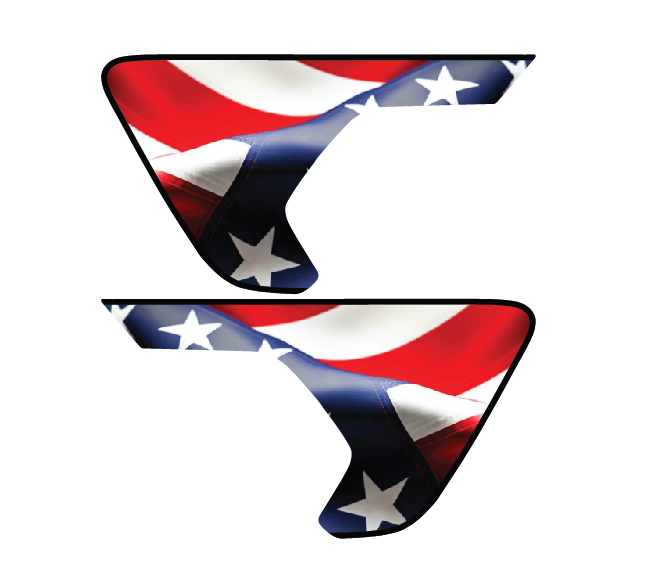 American Flag Vent Decals (Full Color) – Patriotic Jeep Fender Vent Graphics
