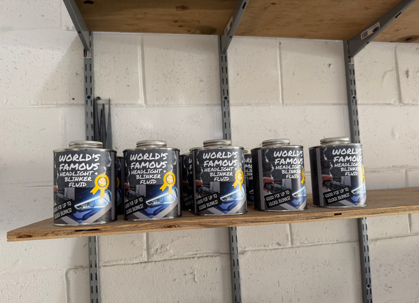 Canned Headlight & Blinker Fluid Funny Gag Gift