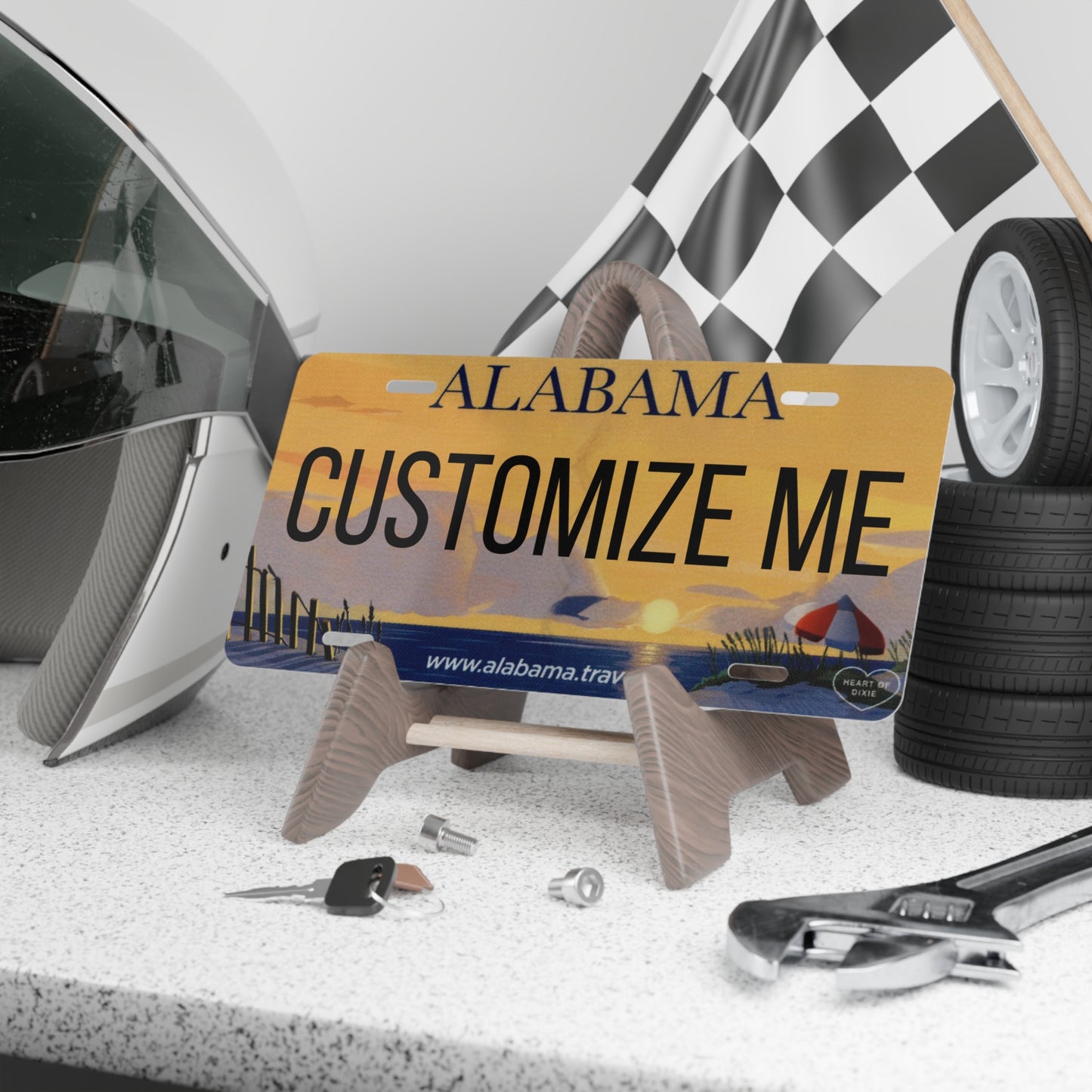 Custom Personalized Alabama Vanity Plate - Customize Me Alabama The Yellowhammer State