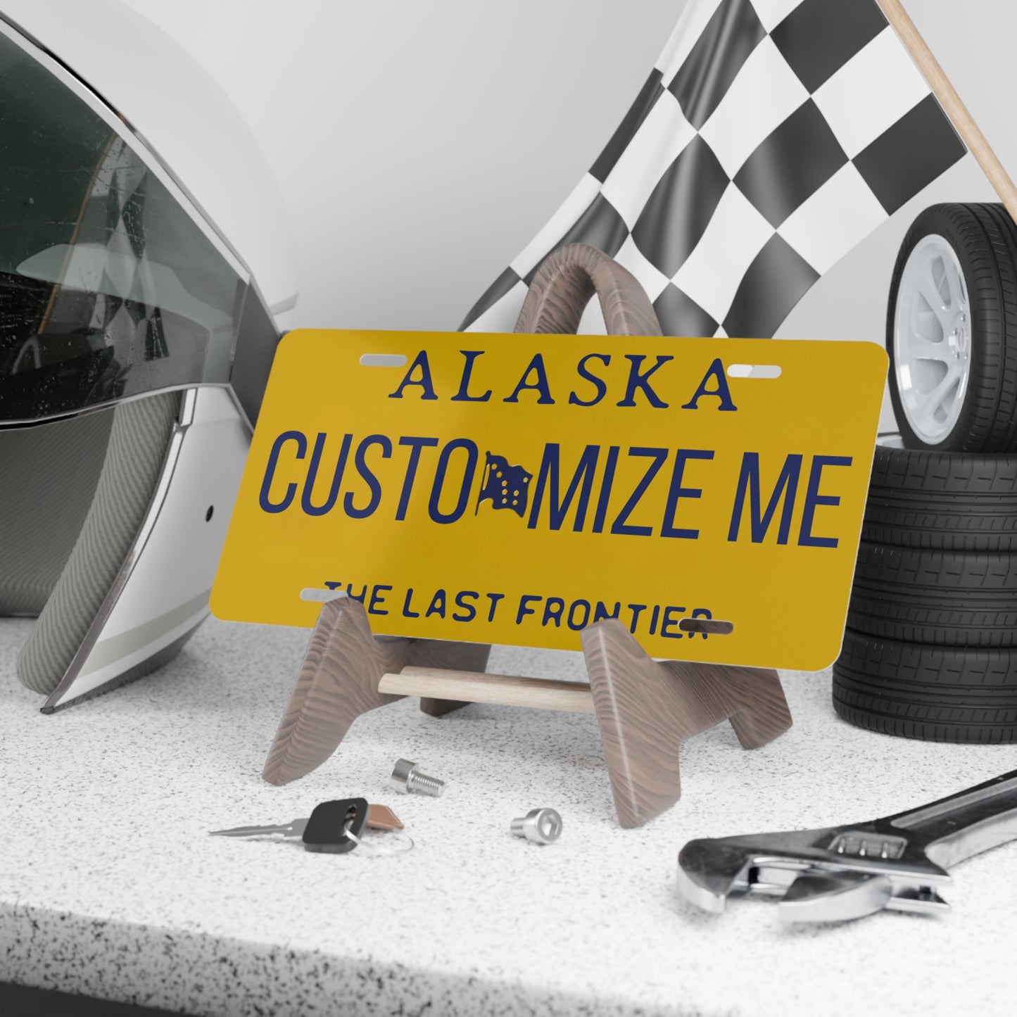 Custom Personalized Alaska Vanity Plate - Customize Me Alaska The Last Frontier State