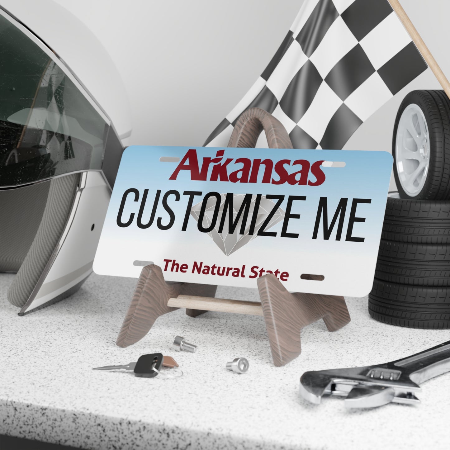 Custom Personalized Arkansas Vanity Plate - Customize Me Arkansas The Natural State