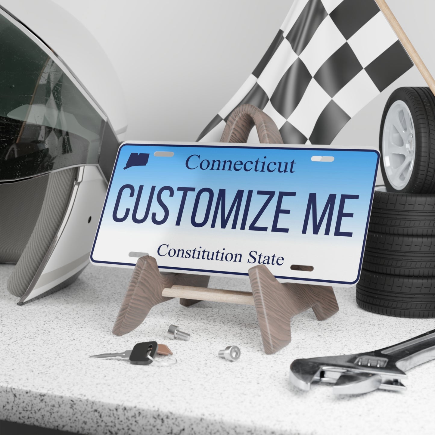 Custom Personalized Connecticut Vanity Plate - Customize Me Connecticut The Constitution State