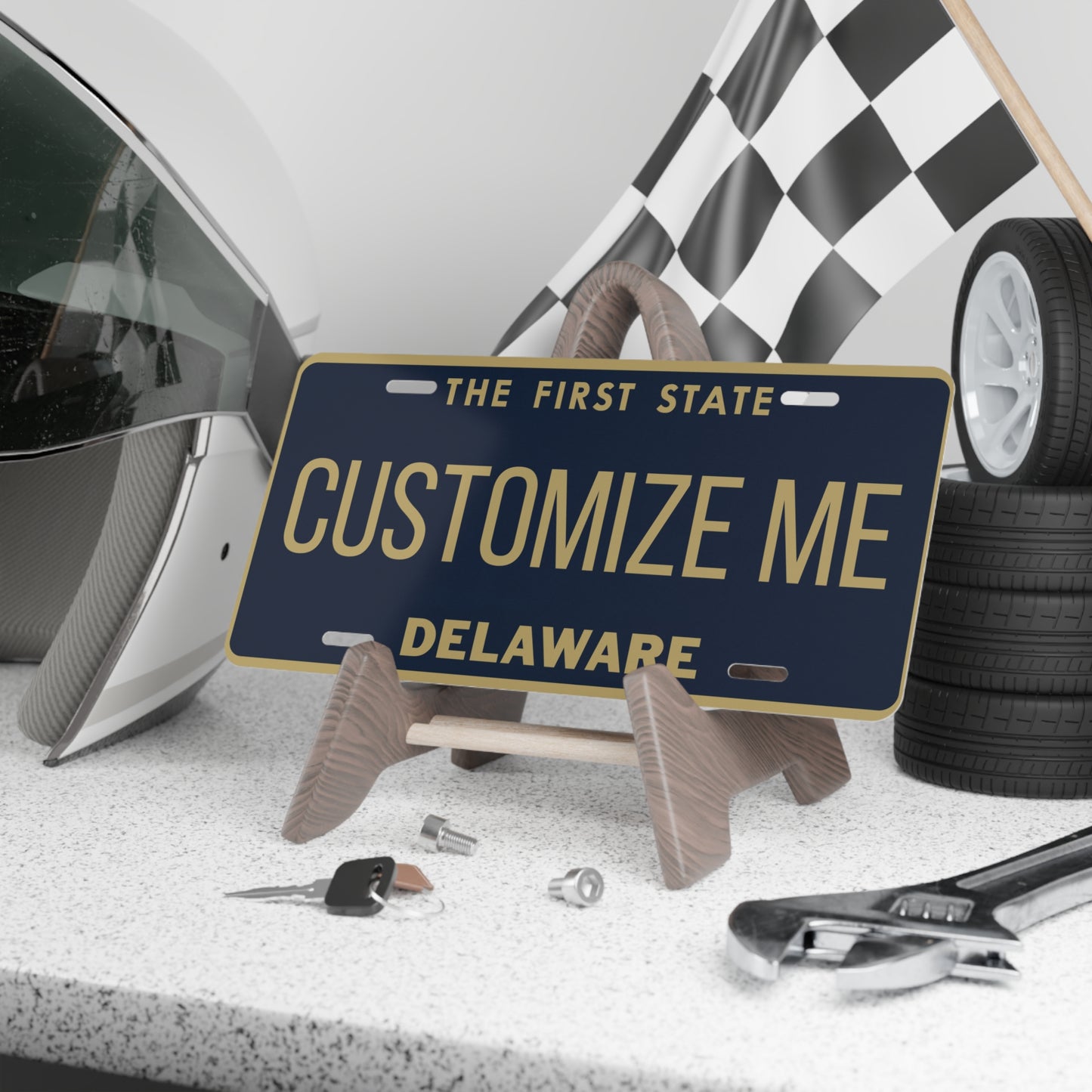 Custom Personalized Delaware Vanity Plate - Customize Me Delaware The First State