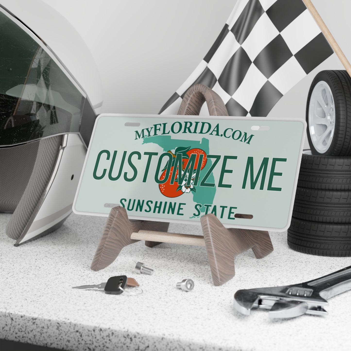 Custom Personalized Florida Vanity Plate - Customize Me Florida Sunshine State Plate