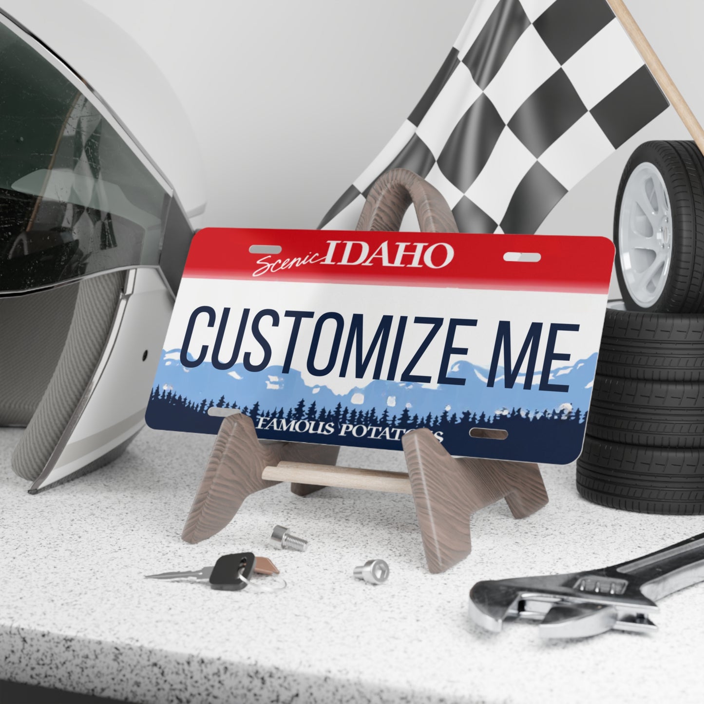Custom Personalized Idaho Vanity Plate - Customize Me Idaho The Gem State