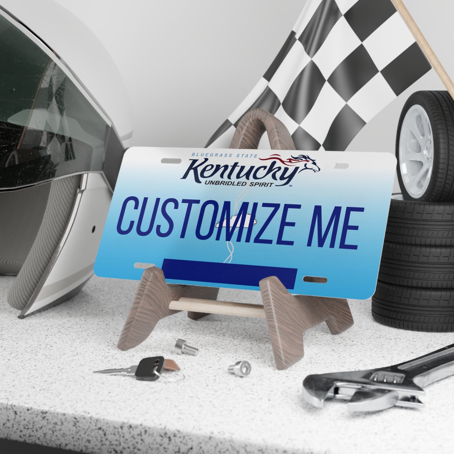 Custom Personalized Kentucky Vanity Plate - Customize Me Kentucky The Bluegrass State