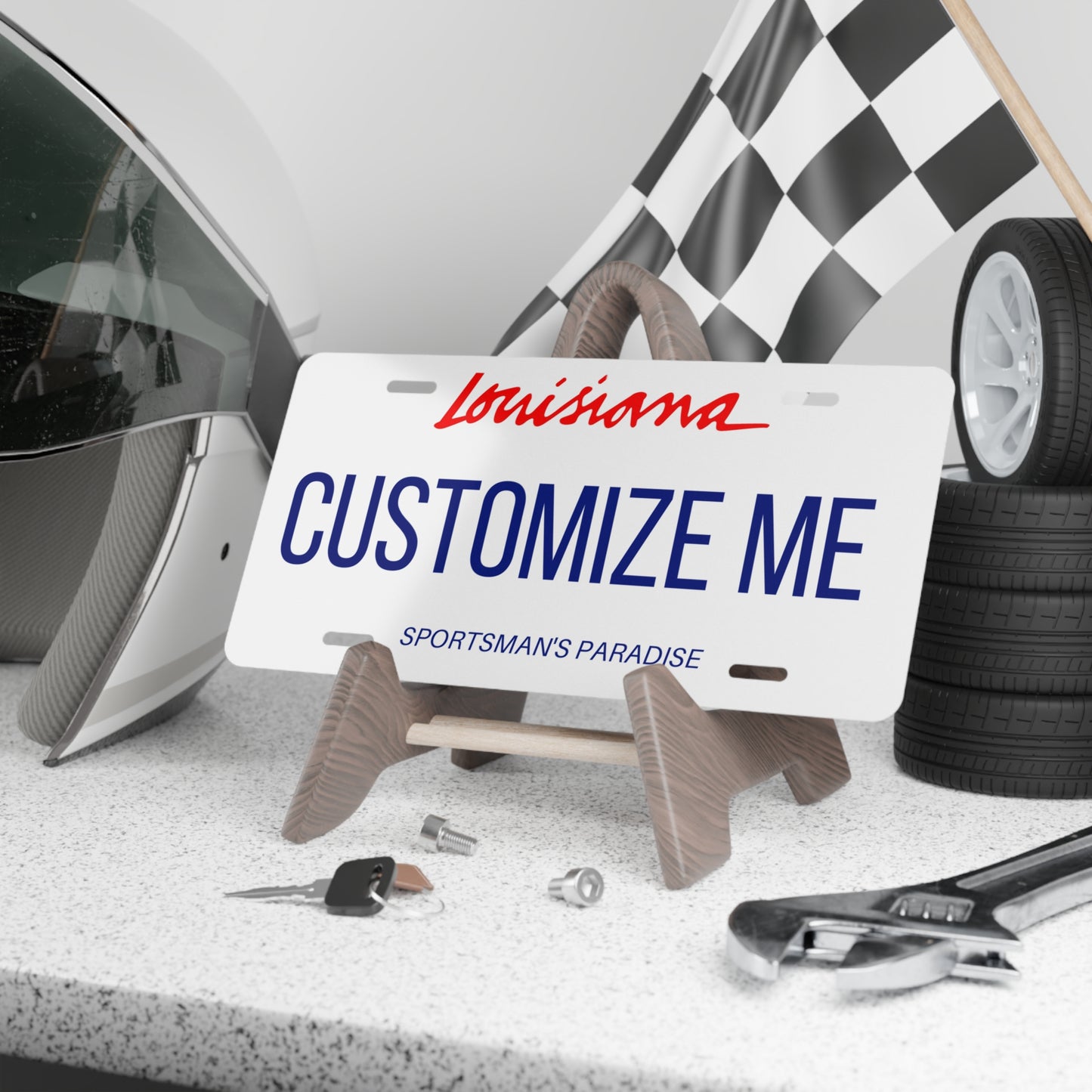 Custom Personalized Louisiana Vanity Plate - Customize Me Louisiana The Pelican State