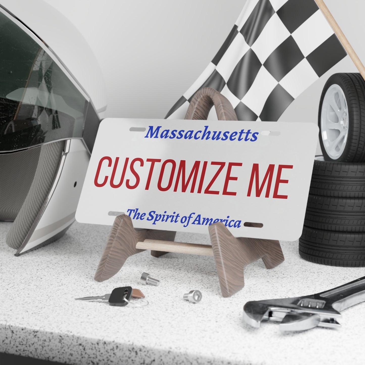 Custom Personalized Massachusetts Vanity Plate - Customize Me Massachusetts The Bay State