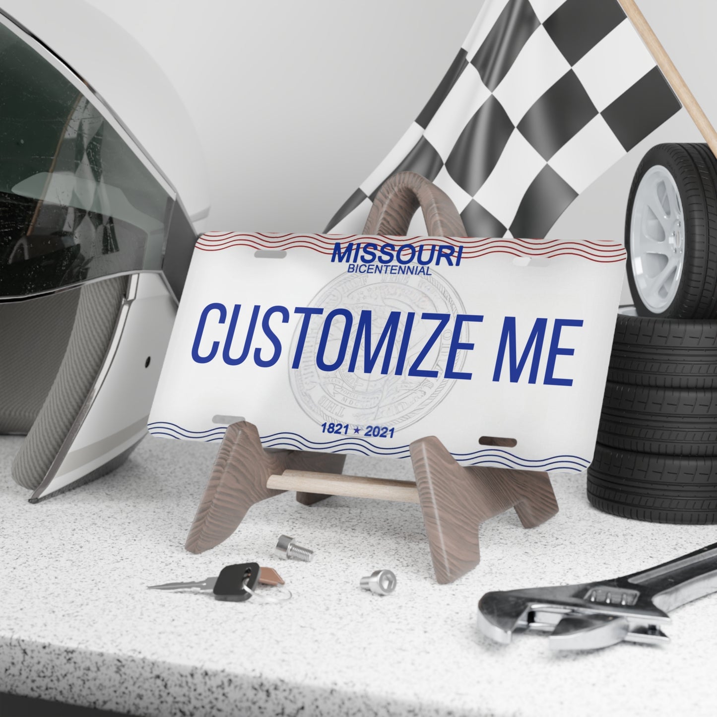 Custom Personalized Missouri Vanity Plate - Customize Me Missouri The Show Me State