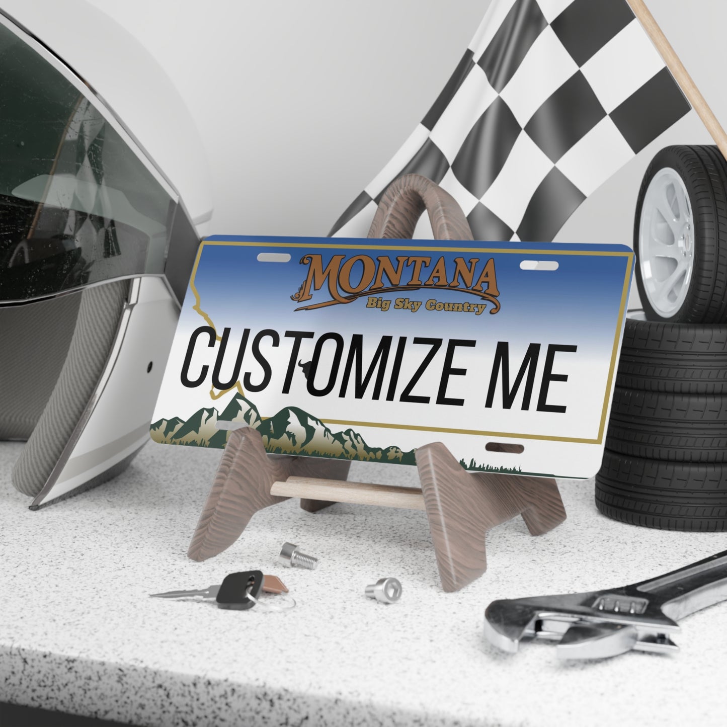 Custom Personalized Montana Vanity Plate - Customize Me Montana The Treasure State