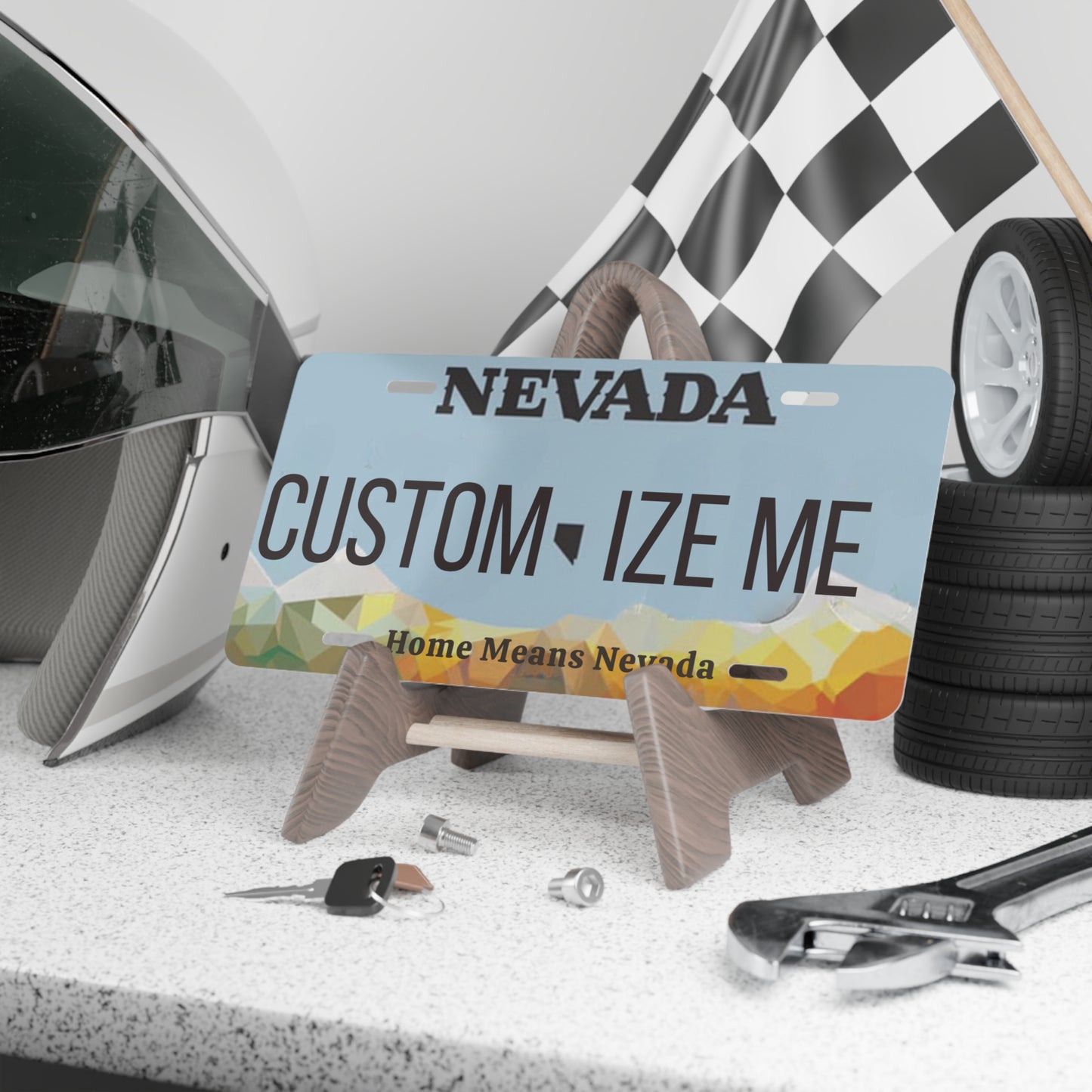 Custom Personalized Nevada Vanity Plate - Customize Me Nevada The Silver State