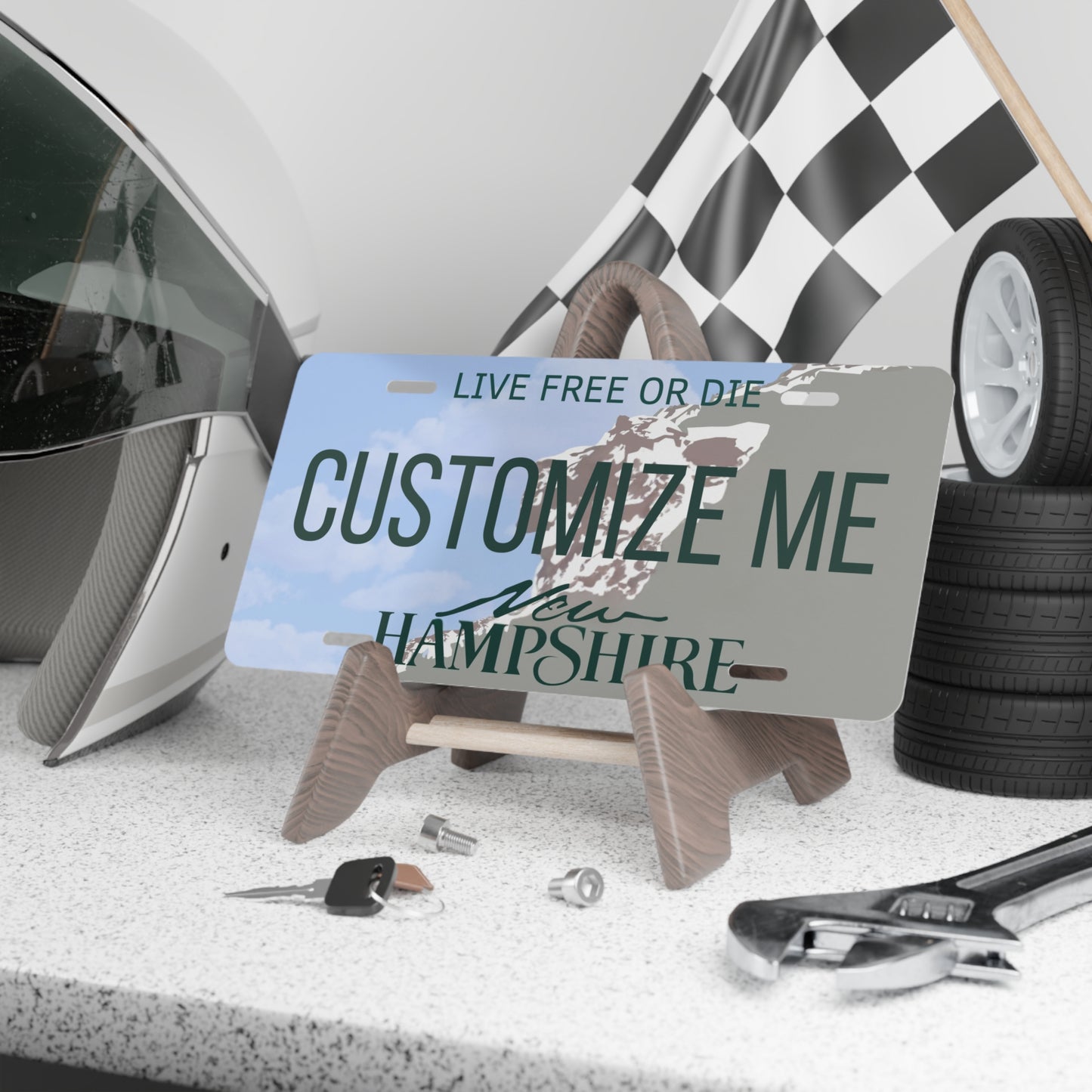 Custom Personalized New Hampshire Vanity Plate - Customize Me New Hampshire The Granite State