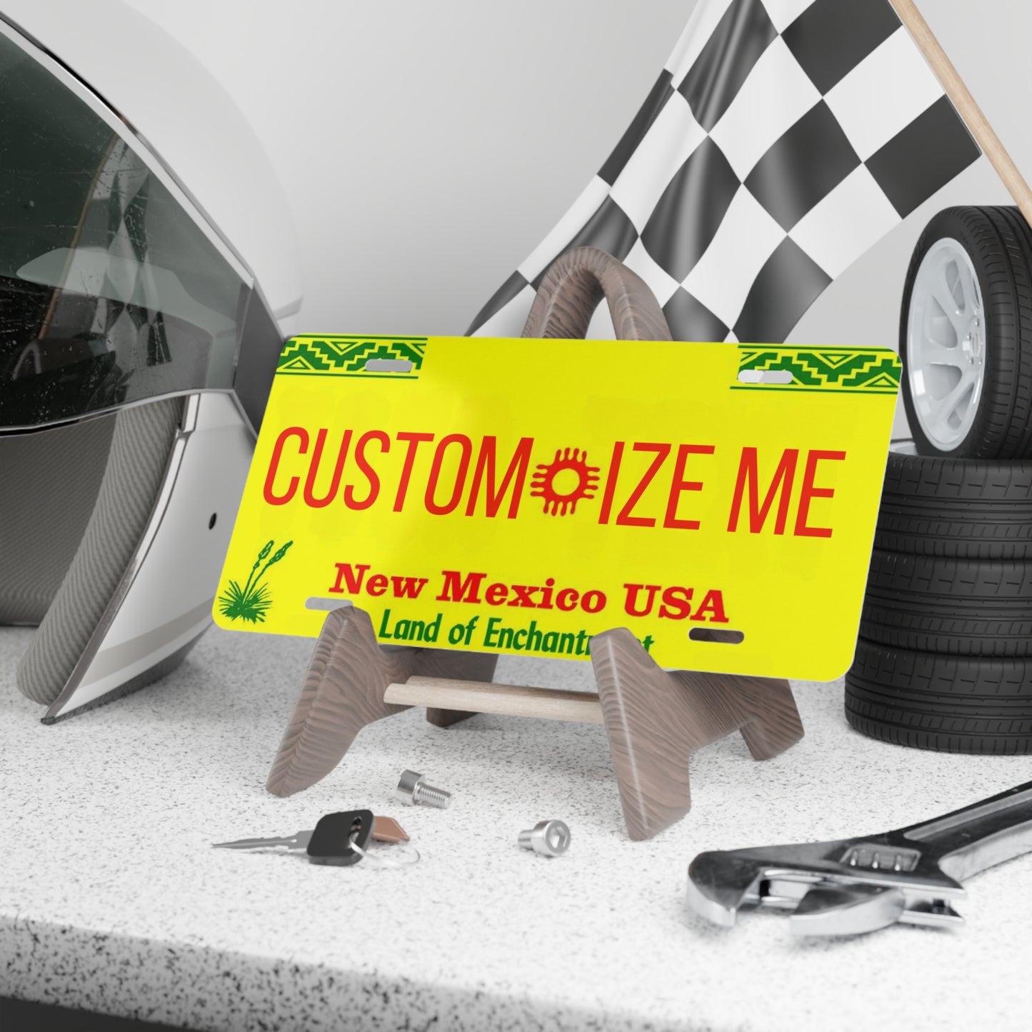 Custom Personalized New Mexico Vanity Plate - Customize Me New Mexico The Land of Enchantment