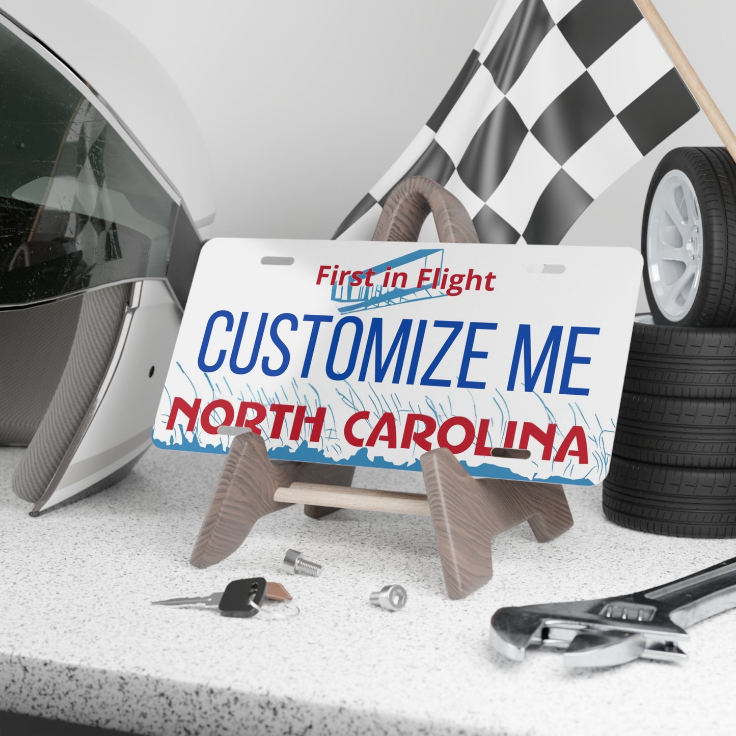 Custom Personalized North Carolina Vanity Plate - Customize Me North Carolina The Tar Heel State