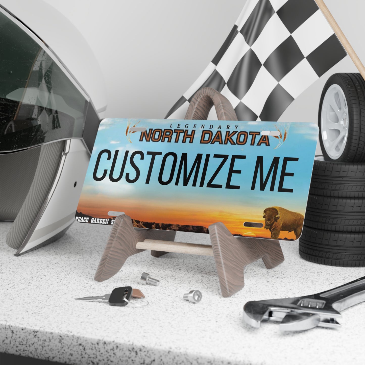 Custom Personalized North Dakota Vanity Plate - Customize Me North Dakota The Peace Garden State