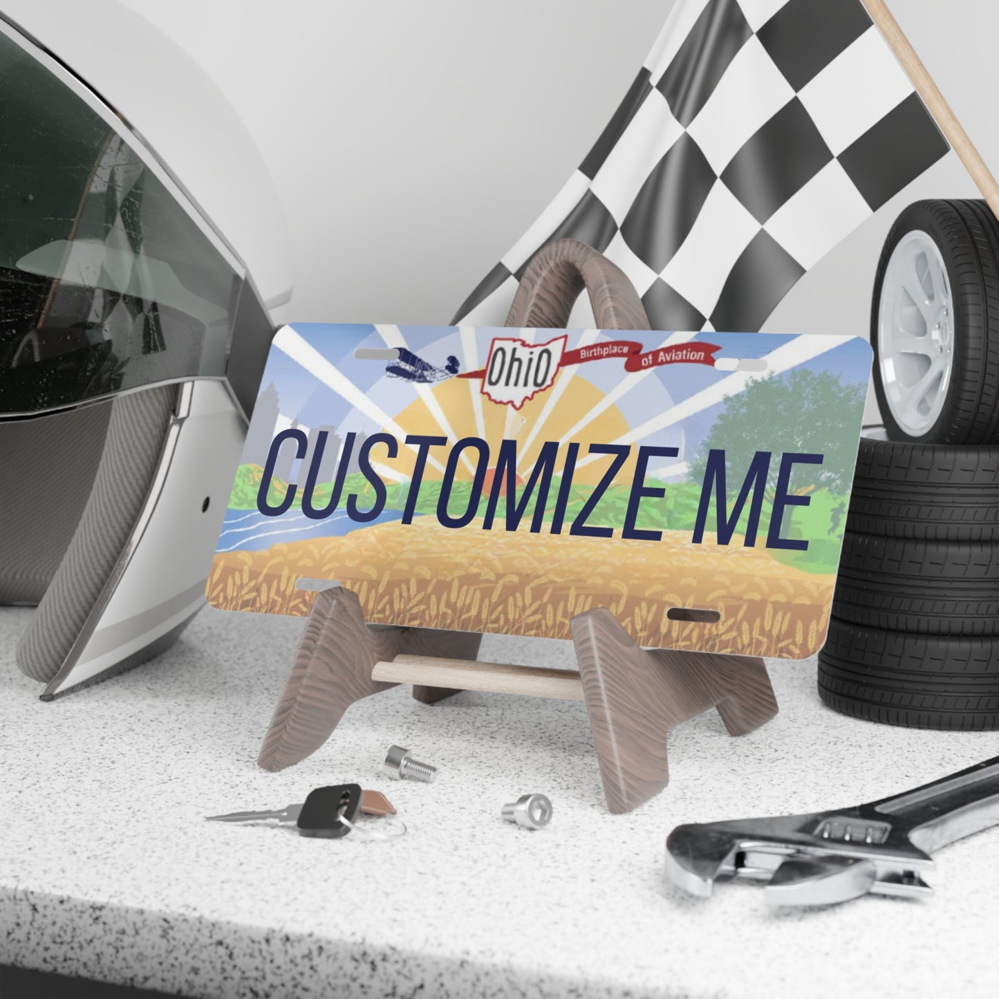 Custom Personalized Ohio Vanity Plate - Customize Me Ohio The Buckeye State