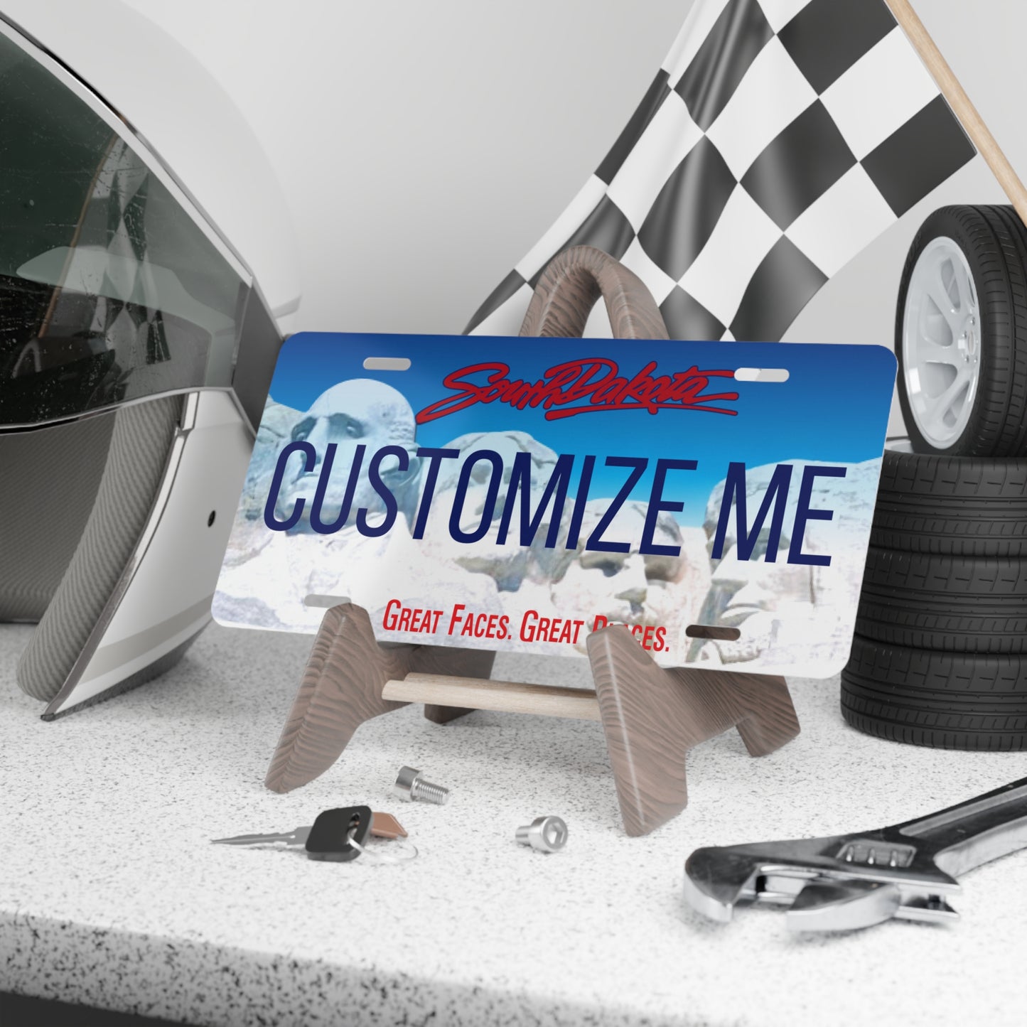 Custom Personalized South Dakota Vanity Plate - Customize Me South Dakota The Mount Rushmore State