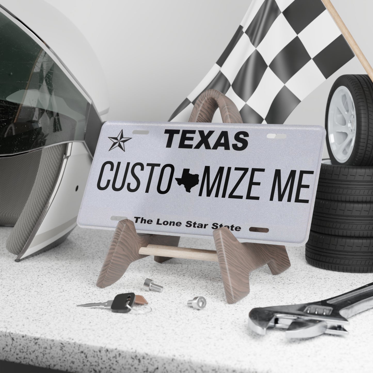Custom Personalized Texas Vanity Plate - Customize Me Texas The Lone Star State Plate