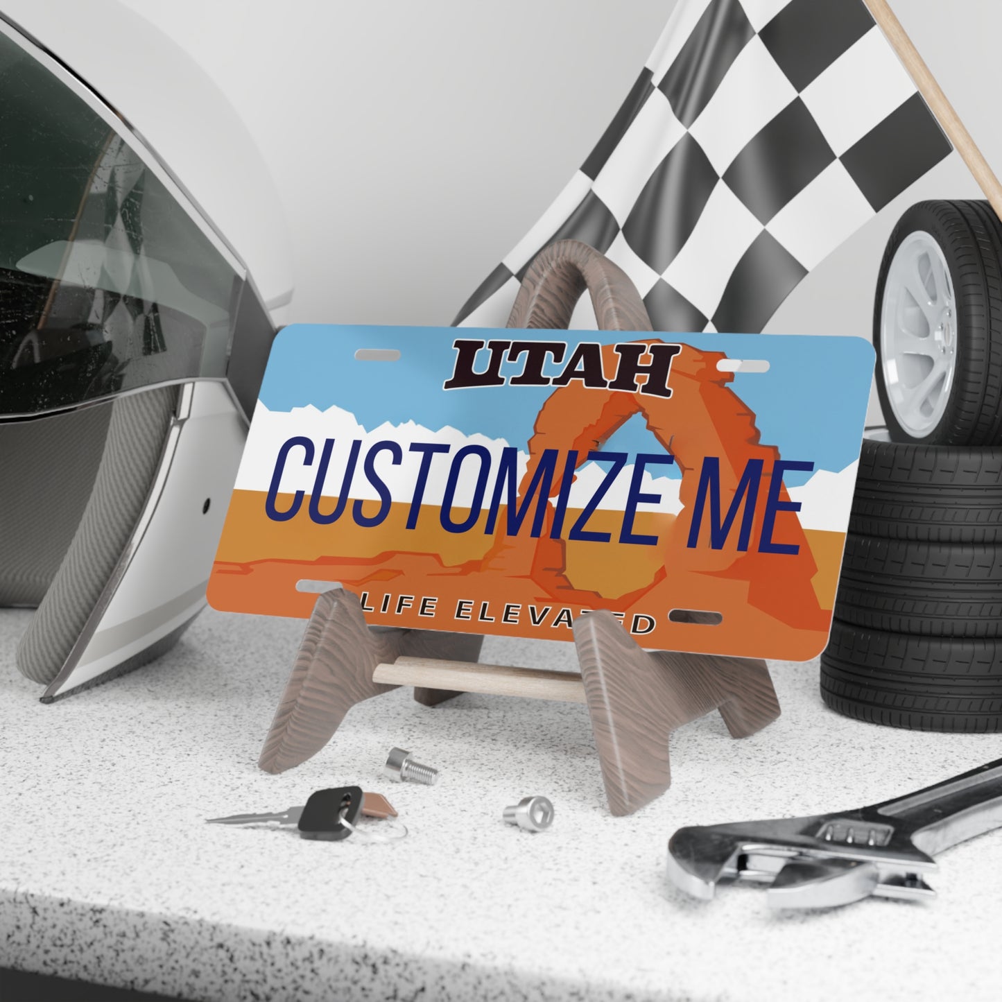 Custom Personalized Utah Vanity Plate - Customize Me Utah The Beehive State