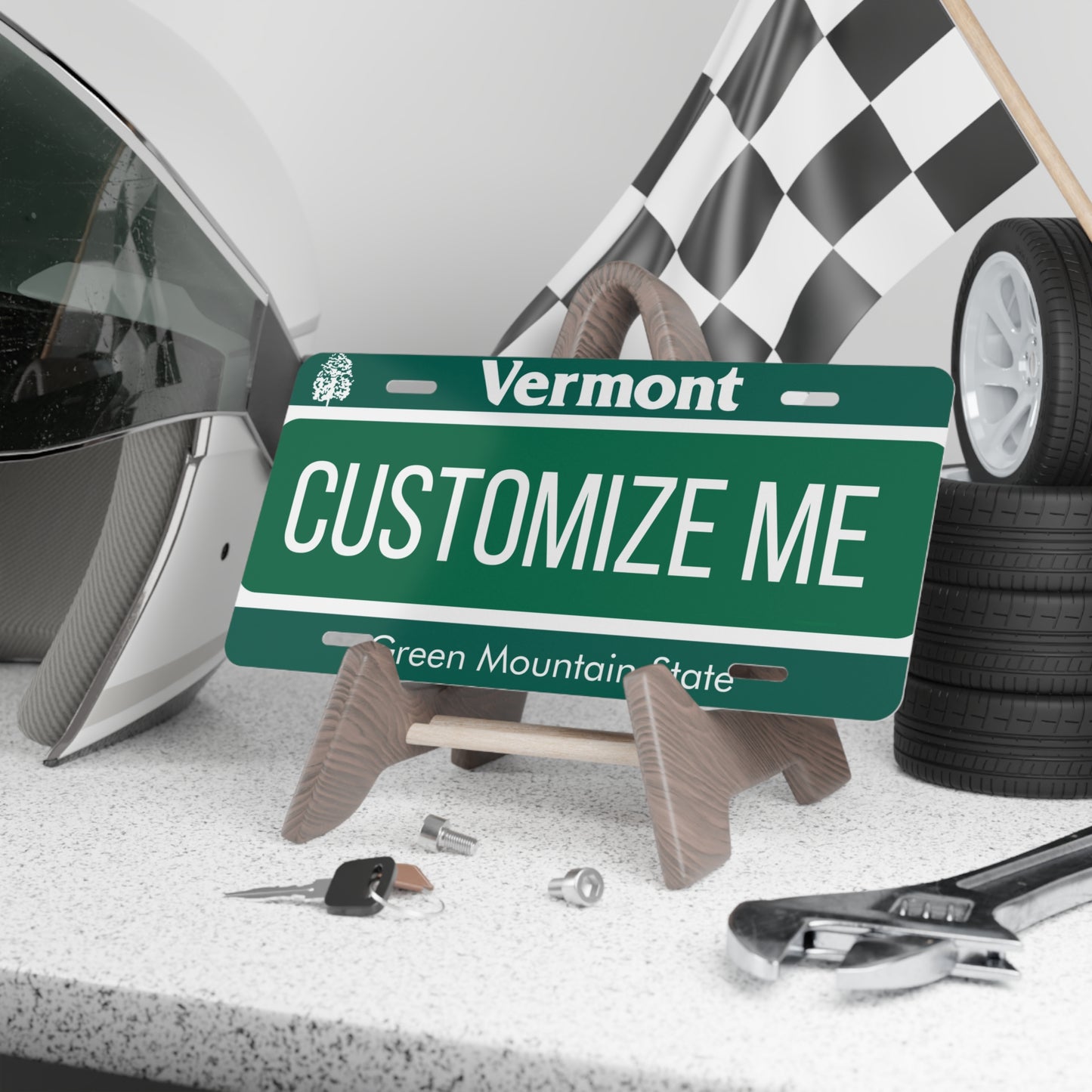 Custom Personalized Vermont Vanity Plate - Customize Me Vermont The Green Mountain State