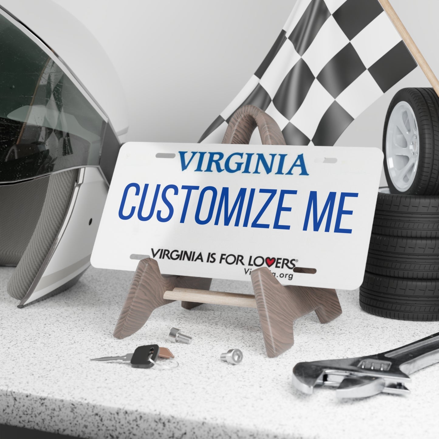Custom Personalized Virginia Vanity Plate - Customize Me Virginia The Old Dominion