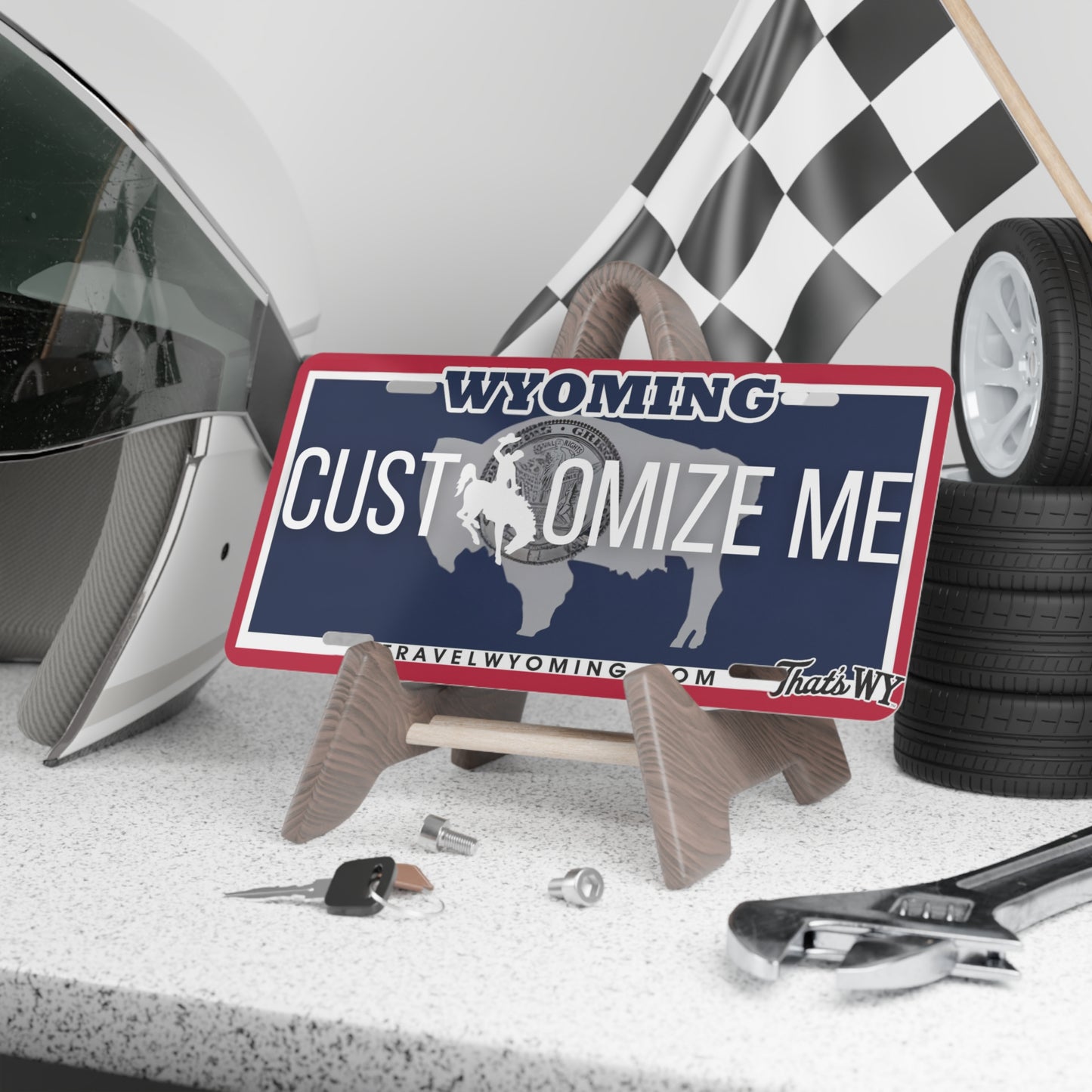 Custom Personalized Wyoming Vanity Plate - Customize Me Wyoming The Equality State