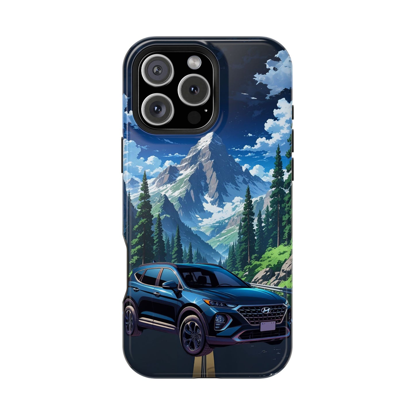 Customizable Magnetic Tough iPhone (13, 14, 15 & 16) Case Presented by My Car AI