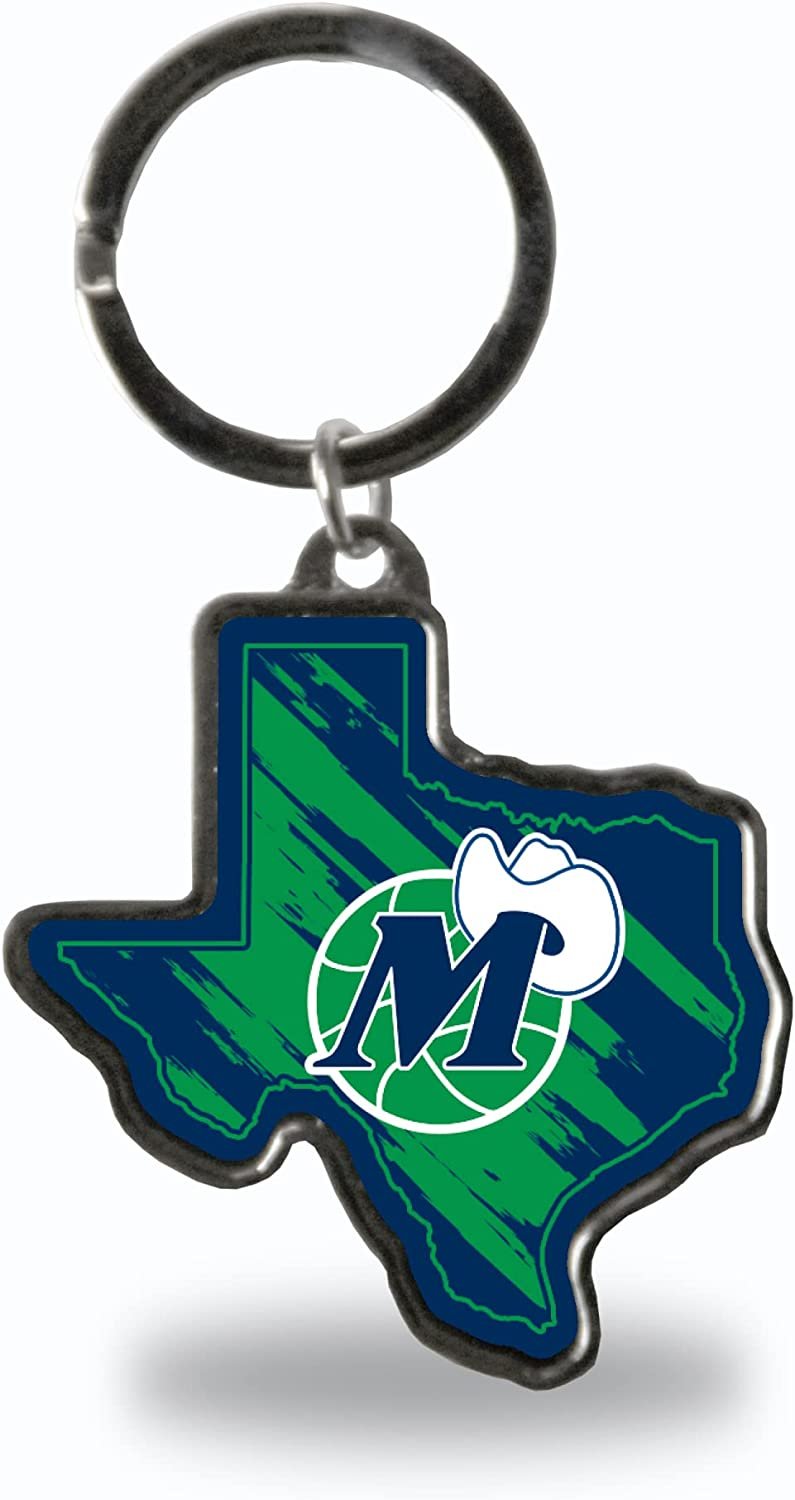 Dallas Mavericks State Shape Keychain