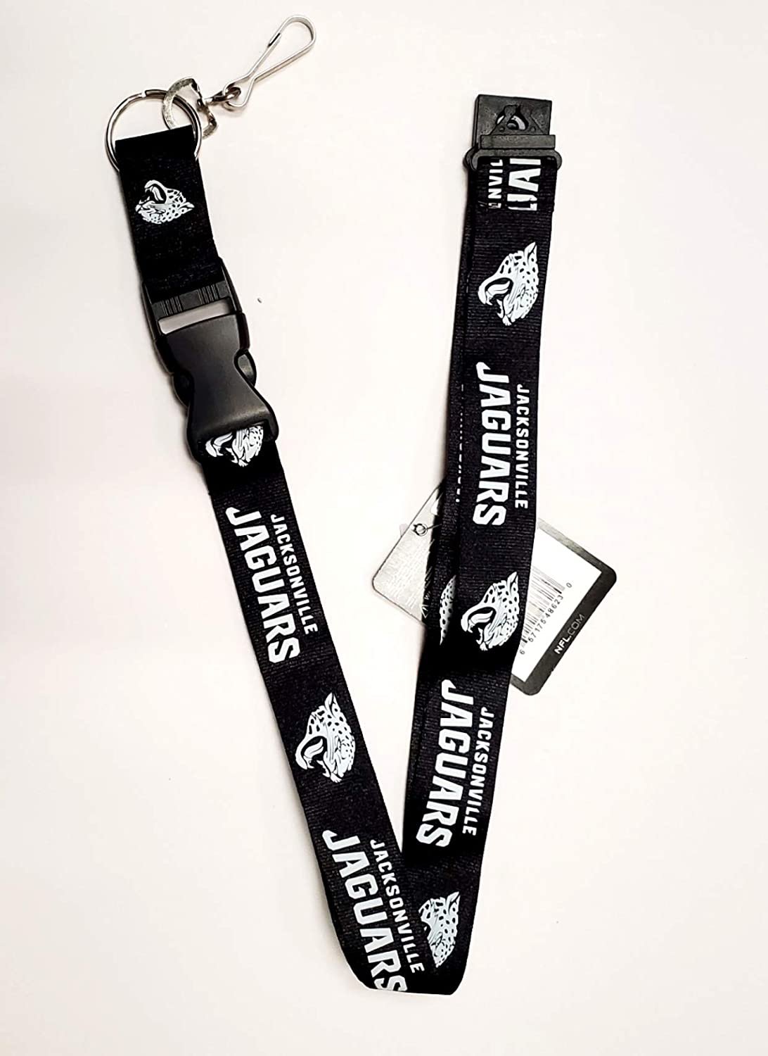 Jacksonville Jaguars Blackout Design Premium Lanyard Keychain Double Sided Breakaway Safety Design Adult 18 Inch
