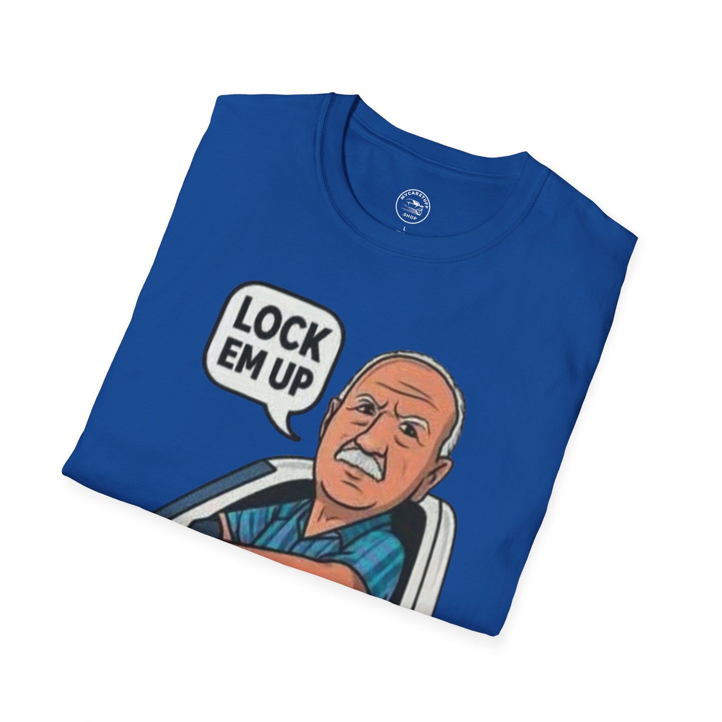 Lock Em Up Unisex Softstyle T-Shirt | Gildan 64000 Viral Meme Tee