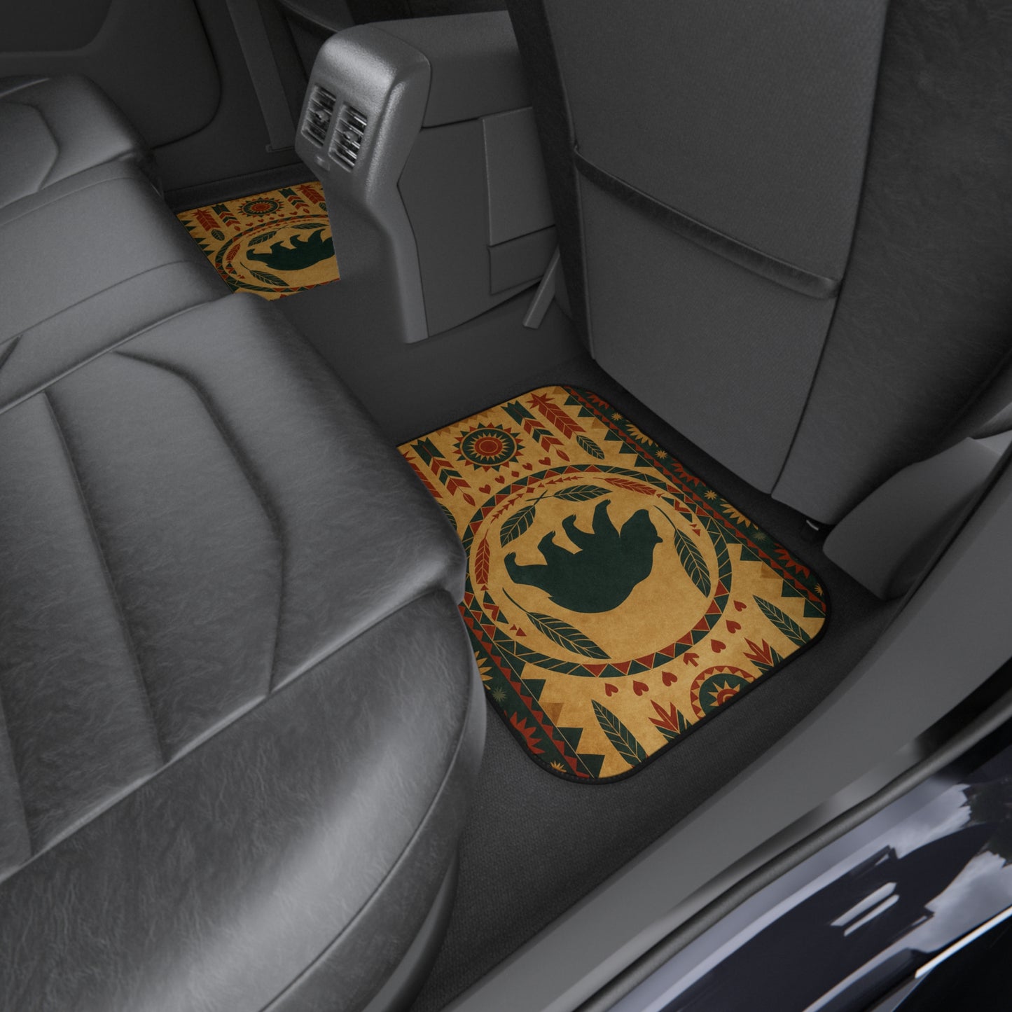 My Car Stuff 'Bear Valley' Native Custom Design Car Mats (4x Front & Rear)
