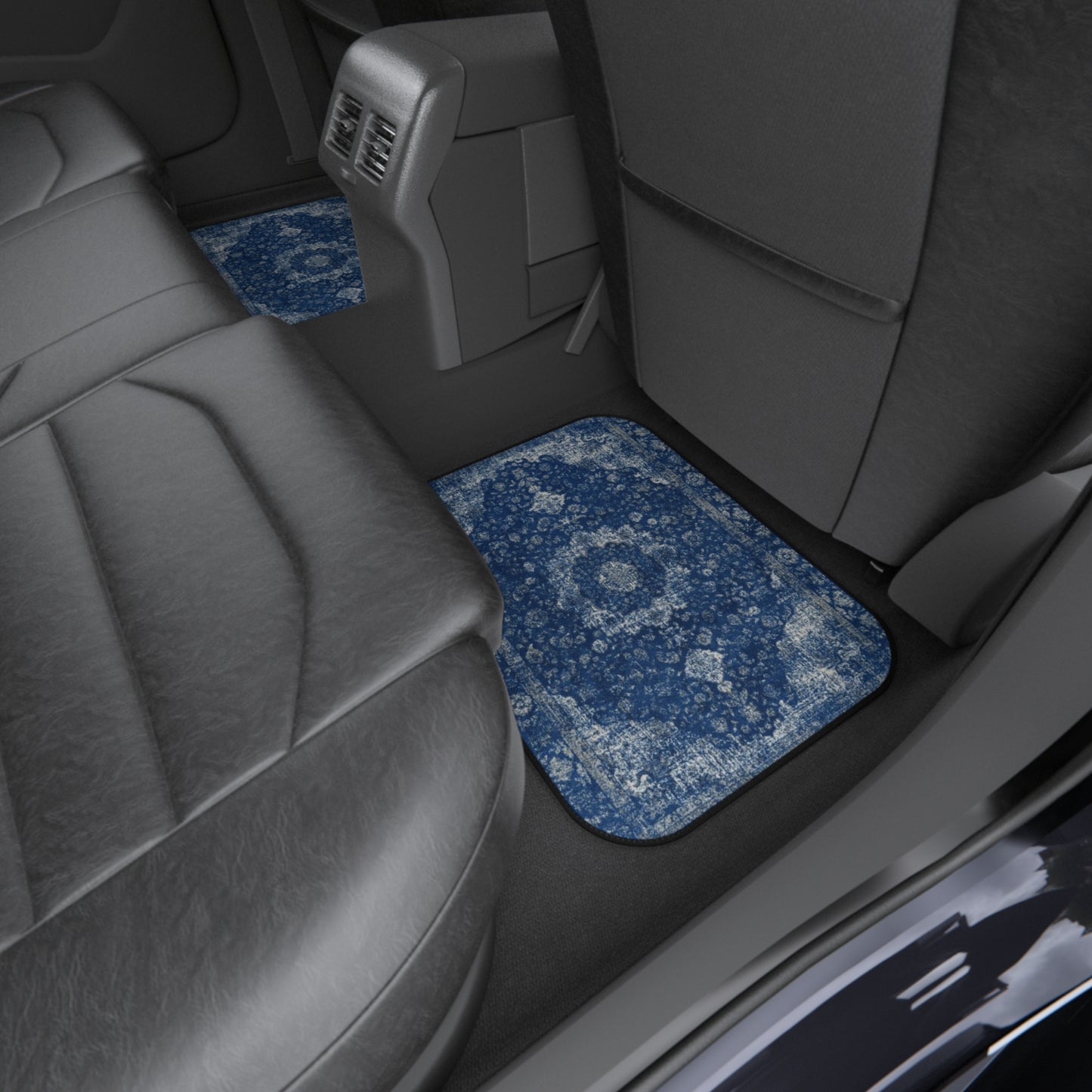 My Car Stuff 'Blue Oriental Rug' Custom Design Car Mats (4x Front & Rear)