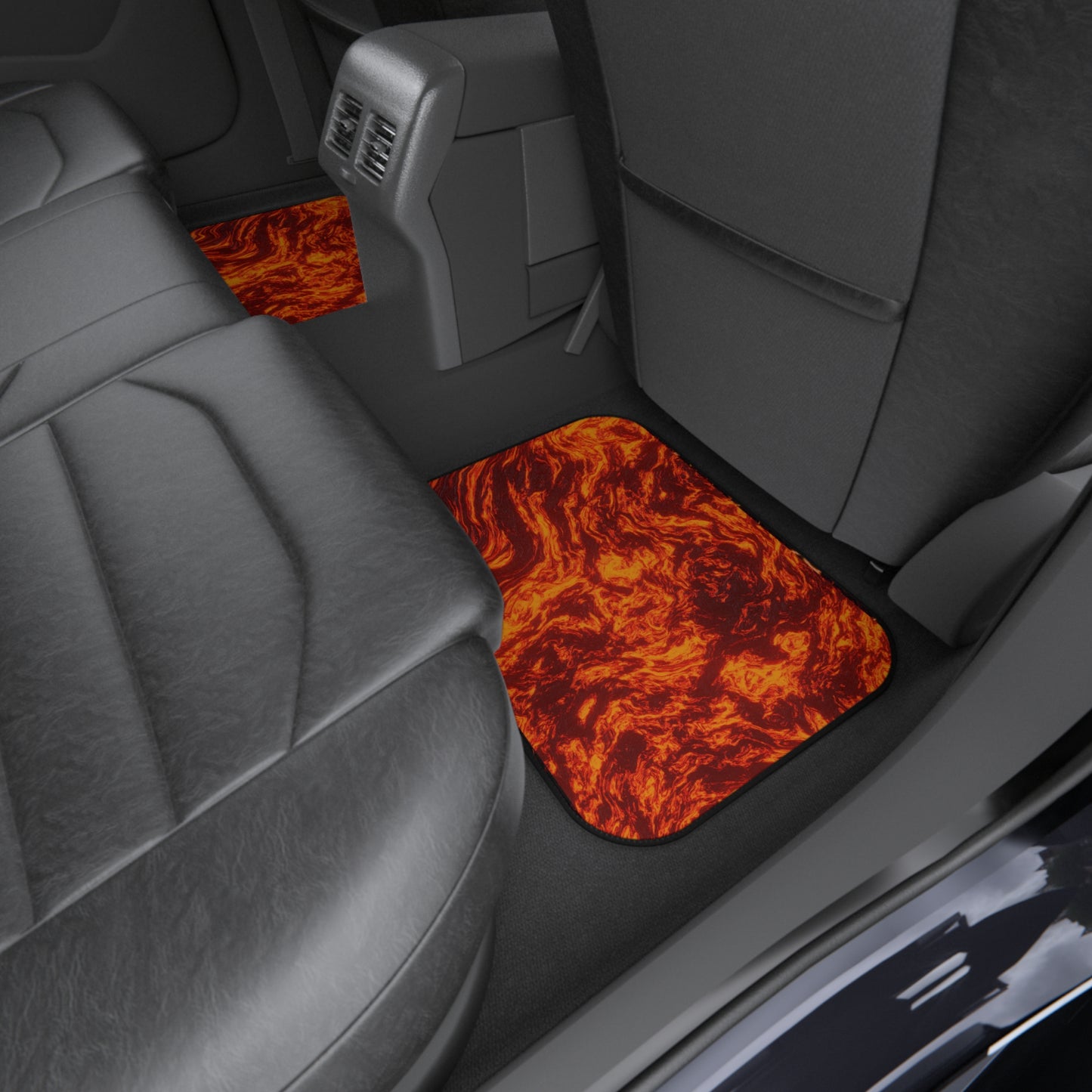 My Car Stuff 'The Floor is Lava' Custom Design Car Mats (4x Front & Rear)