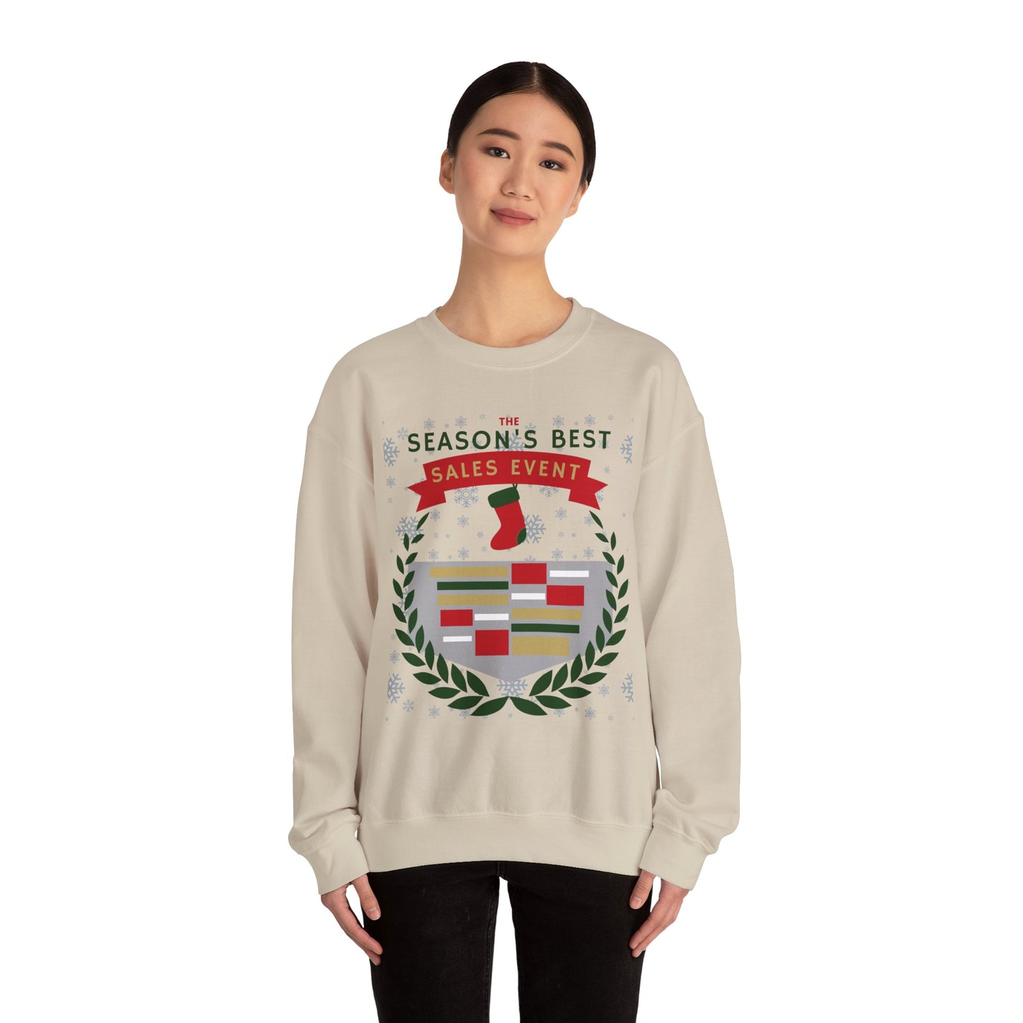 The Season's Best Sales Event Holiday Sweatshirt – Unisex Heavy Blend™ Crewneck