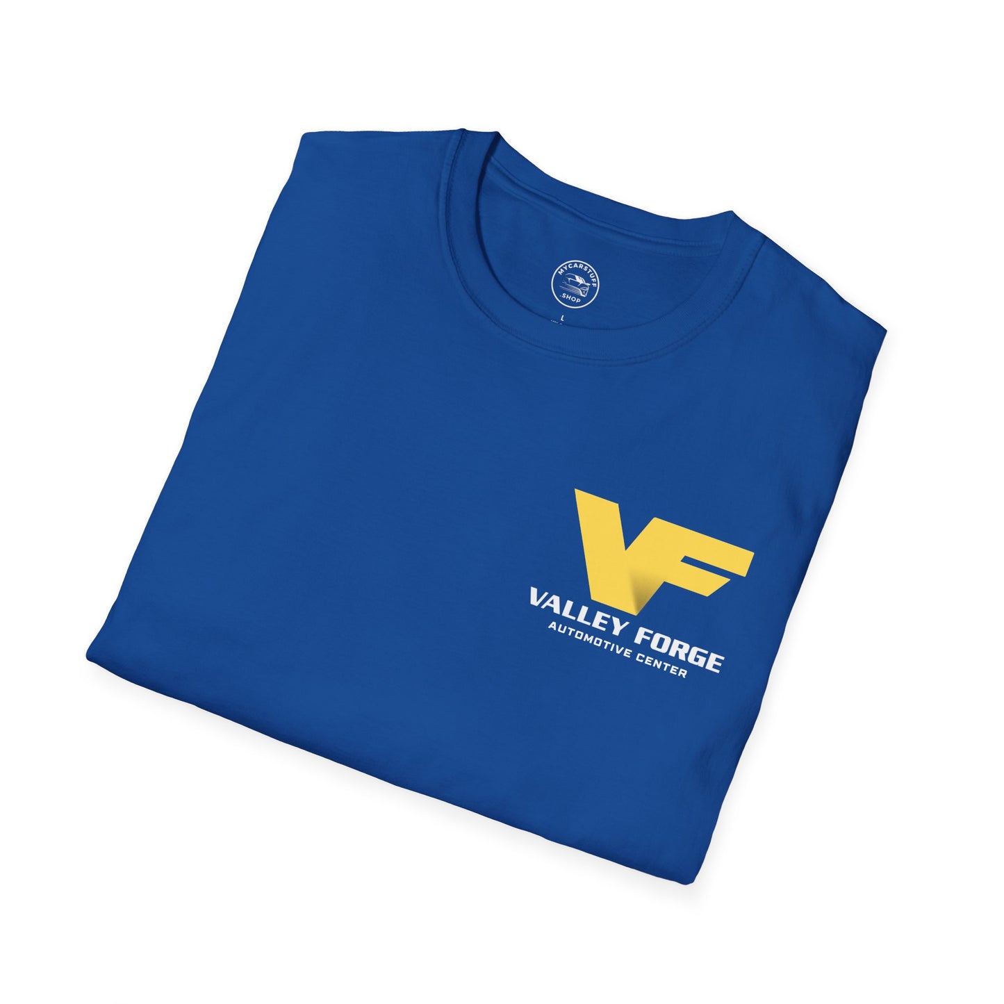 Valley Forge Automotive Center T-Shirt 2.0 Unisex Softstyle Tee for Car Enthusiasts