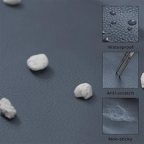 Waterproof Dog Car Back Seat with Storage Pocket and Safety Clip for Leash