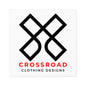 Crossroad Square Indoor\Outdoor Stickers (Black Text)