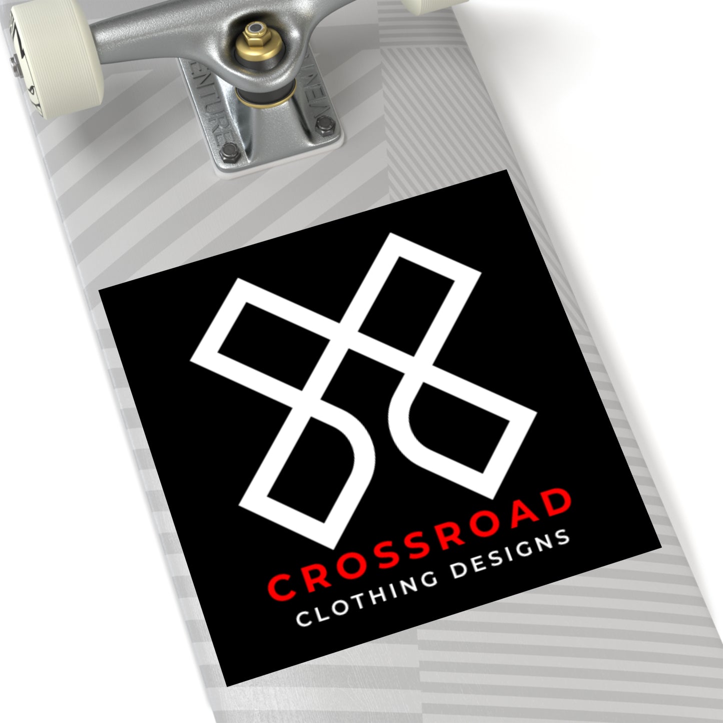 Crossroad Square Indoor\Outdoor Stickers (White Text)