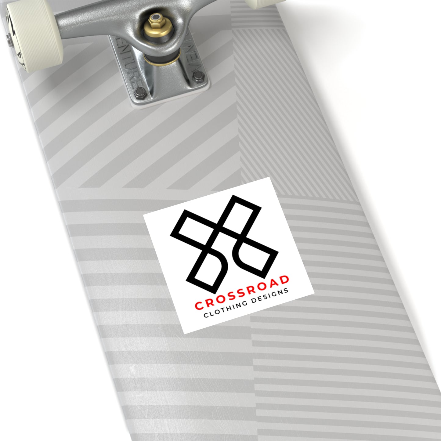 Crossroad Square Indoor\Outdoor Stickers (Black Text)