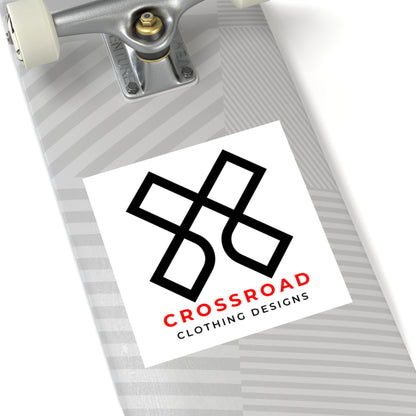 Crossroad Square Indoor\Outdoor Stickers (Black Text)