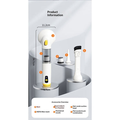 Pet grooming vacuum dimensions and accessory overview