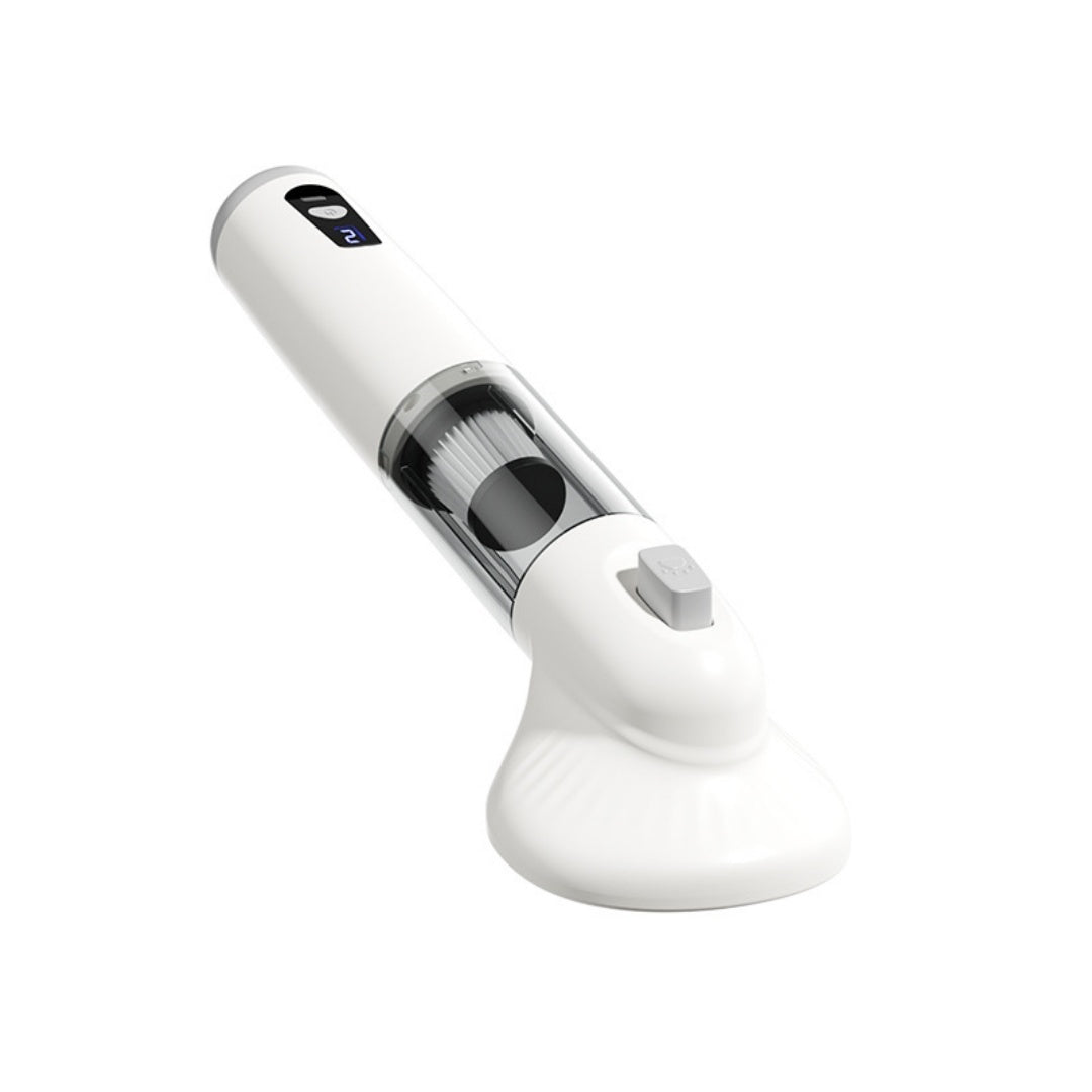Pet grooming vacuum with the comb suction head attached