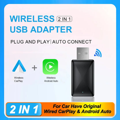 Wireless USB adapter with branding and product features on a blue and white background