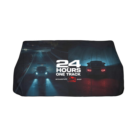 24 Hours One Track – Night Endurance Racing Umbrella Car Sun Shade (58” x 29”)