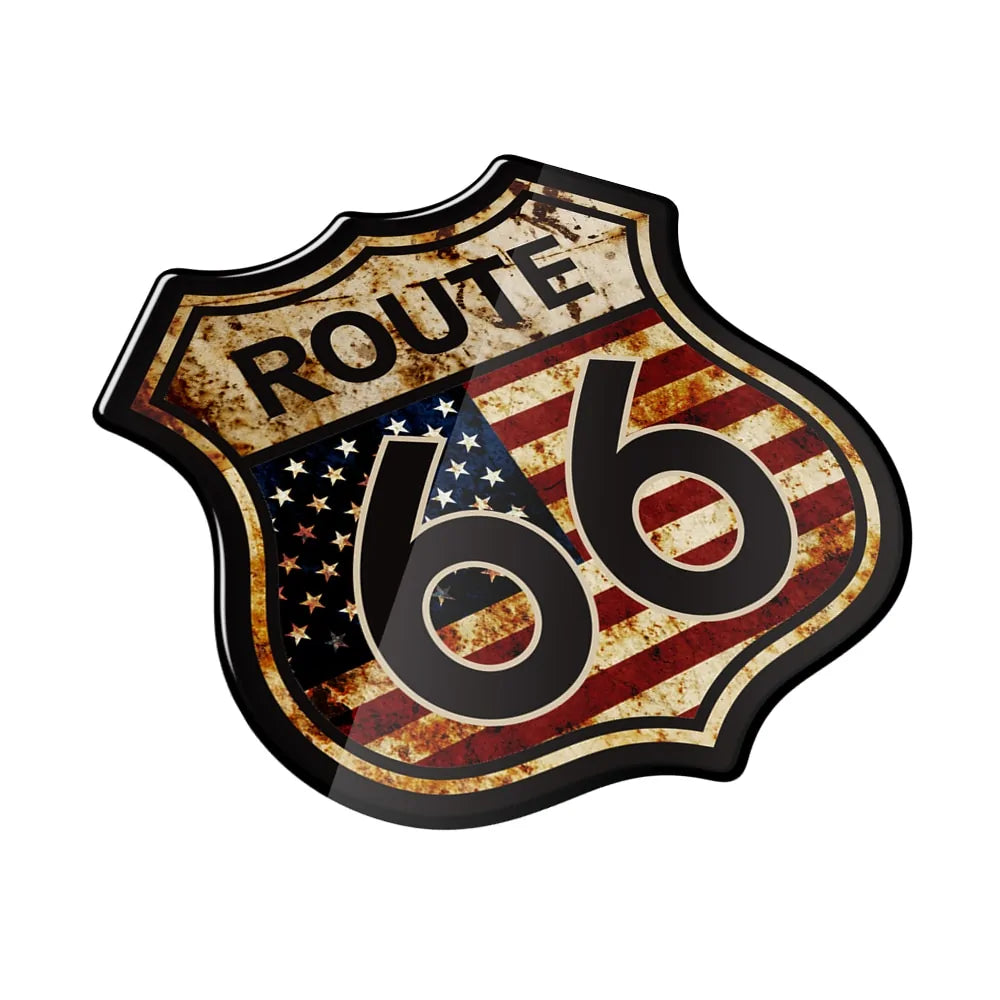 Route 66 3D Sticker