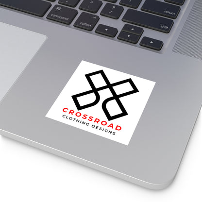 Crossroad Square Indoor\Outdoor Stickers (Black Text)