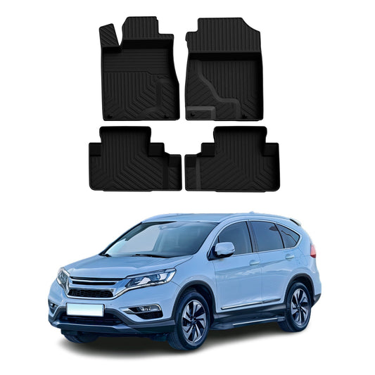 2012-2016 Honda CR-V Floor Mats Liners Full Set All Weather Black 1