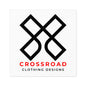 Crossroad Square Indoor\Outdoor Stickers (Black Text)