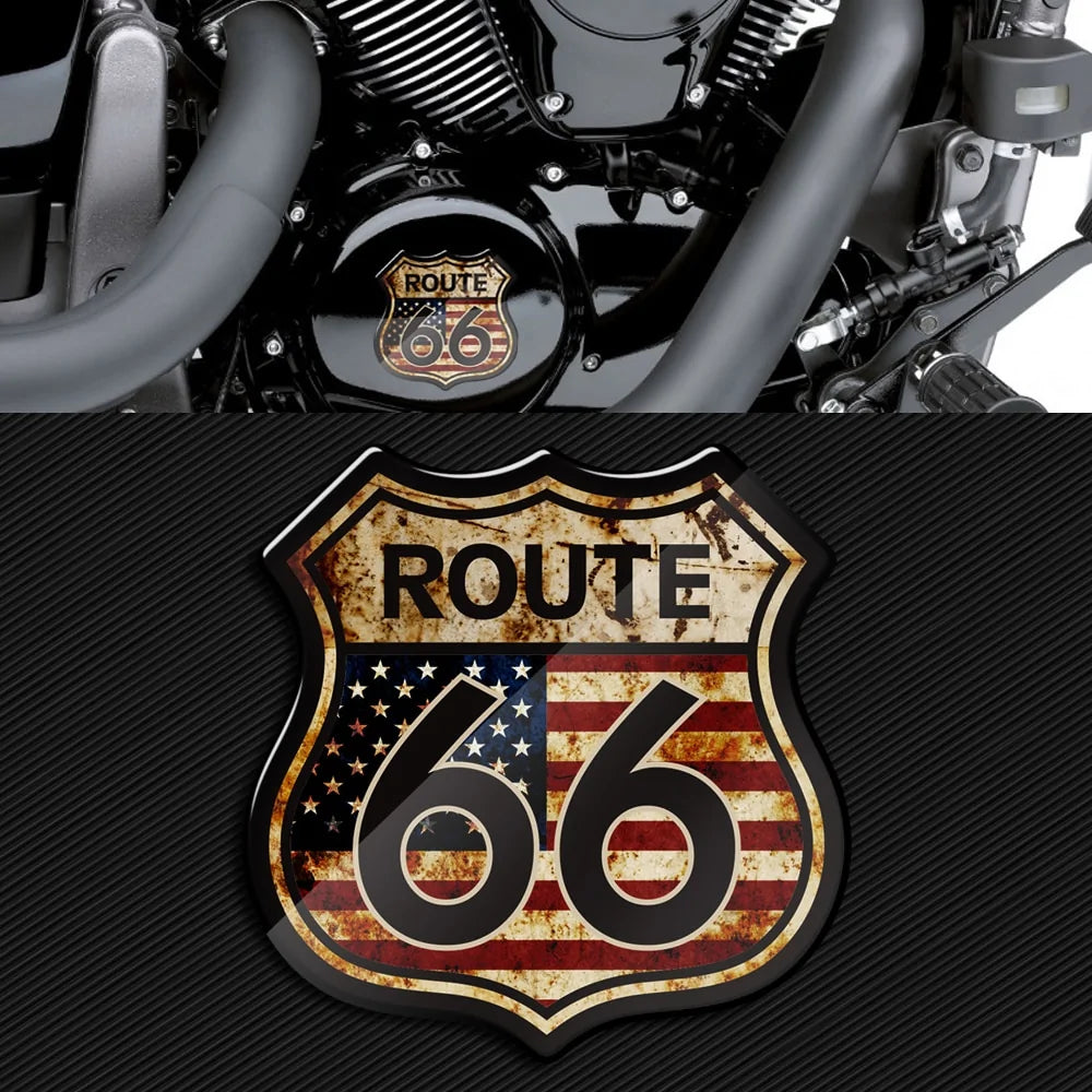 Route 66 3D Sticker