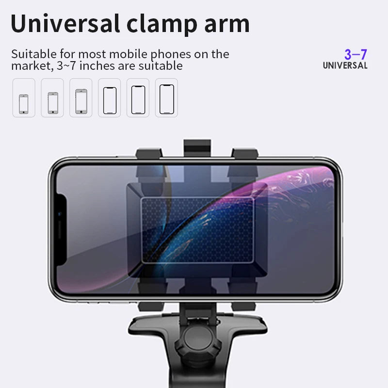 Rearview Mirror (and More) Phone Holder